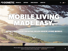Tablet Screenshot of dometic.com